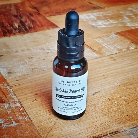 Bad-Ass Beard Oil - Amber, Teakwood & Bergamot-Lemons and Limes Boutique