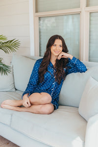 Simply Southern Sleep Shirt in Dots-Sleepwear-Lemons and Limes Boutique