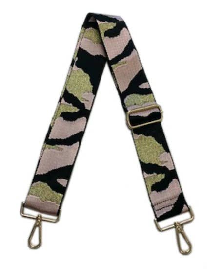 Camouflage Bag Strap With Gold Hardware Ahdorned--Lemons and Limes Boutique