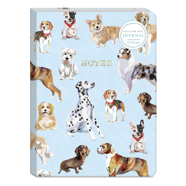 Dog Breed Pattern Soft Cover Journal--Lemons and Limes Boutique