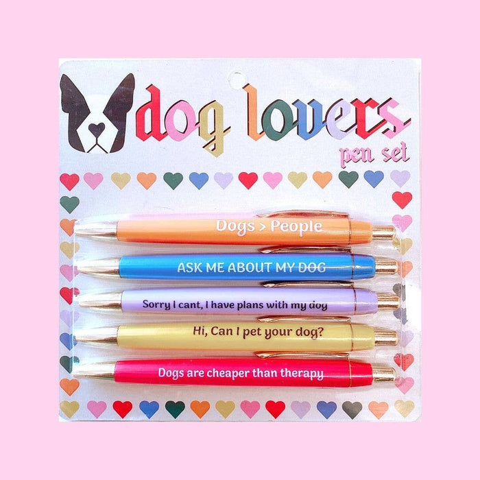 Dog Lovers Pen Set-Lemons and Limes Boutique
