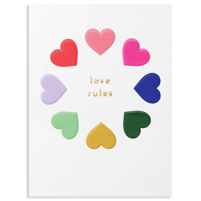 Love Rules Greeting Card--Lemons and Limes Boutique