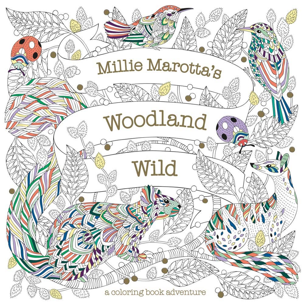 Millie Marotta's Woodland Wild Coloring Book--Lemons and Limes Boutique