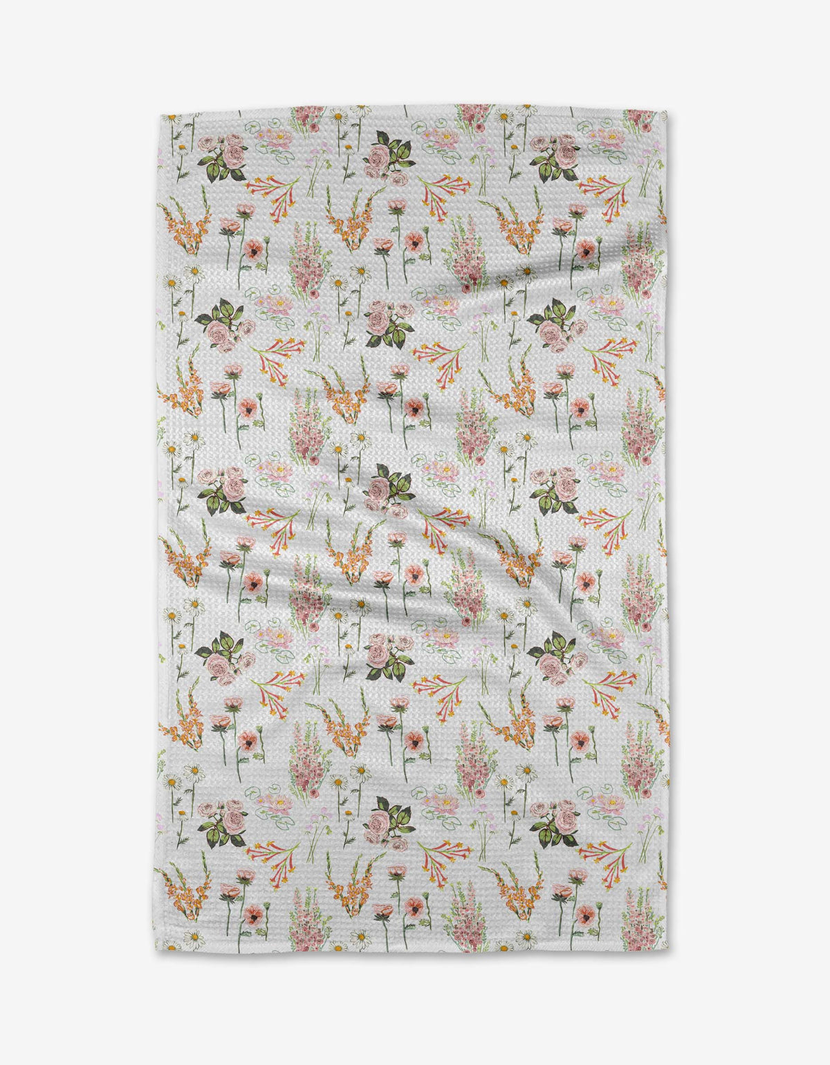 Delicate Floral Tea Towel by Geometry-Lemons and Limes Boutique