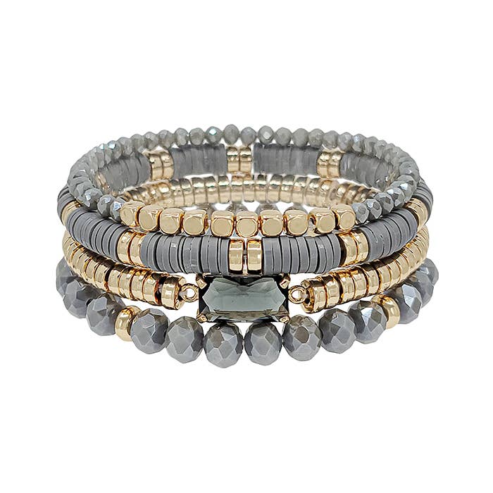 Jersey Gray Bracelet-Lemons and Limes Boutique