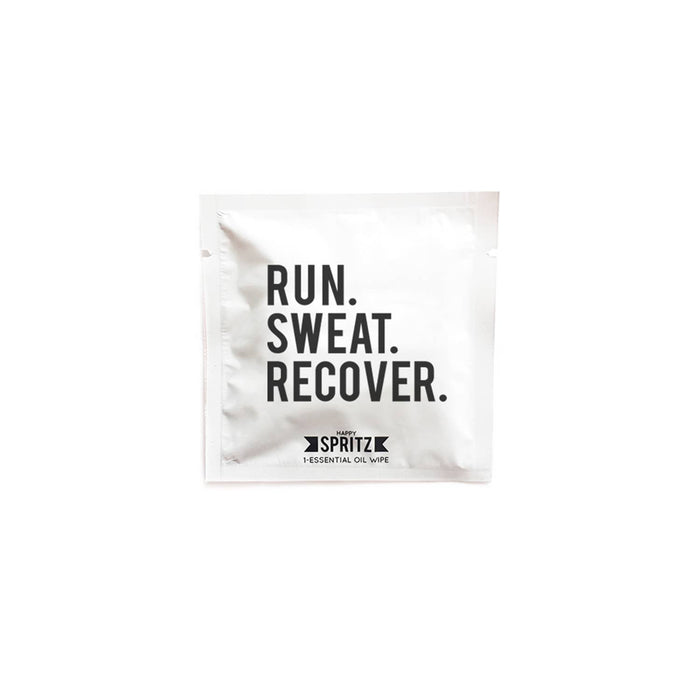 Run Sweat Recover Individual Towelettes--Lemons and Limes Boutique