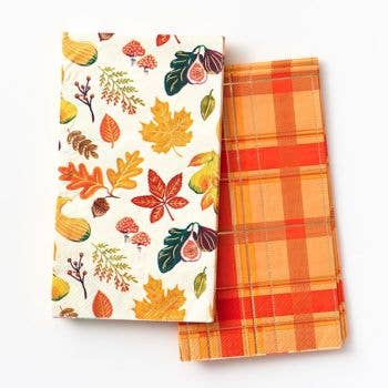Fall Print and Plaid Guest Napkins-Lemons and Limes Boutique