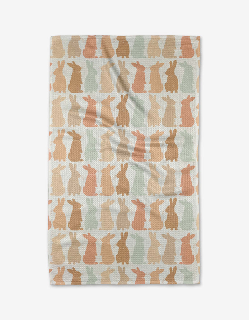 Cute Easter Bunny Tea Towel by Geometry--Lemons and Limes Boutique