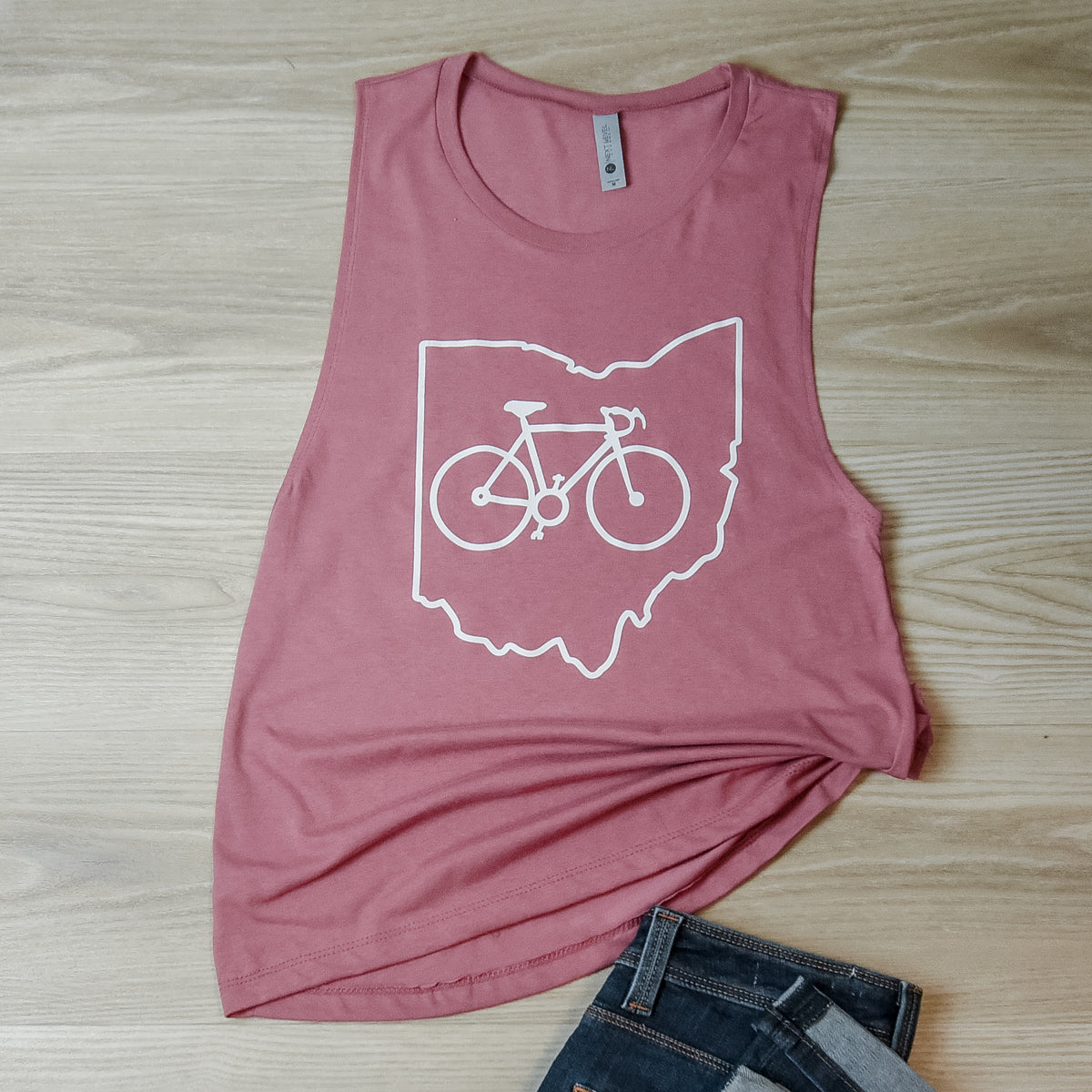 Ohio Bike Tank-Maroon-Lemons and Limes Boutique