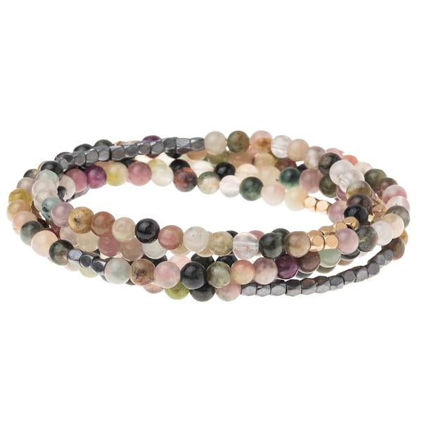 Stone Bracelet/Necklace - Tourmaline - Stone of Healing-Bracelet-Lemons and Limes Boutique