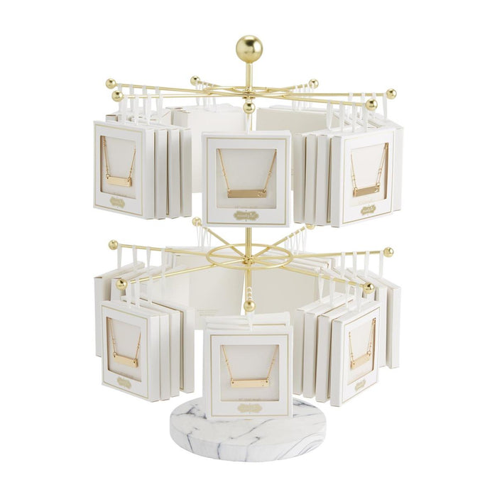 Initial Bar Necklace- L-Jewelry-Lemons and Limes Boutique