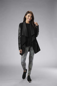 Ash Drape Jacket in Black-Apparel-Lemons and Limes Boutique