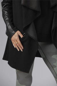 Ash Drape Jacket in Black-Apparel-Lemons and Limes Boutique