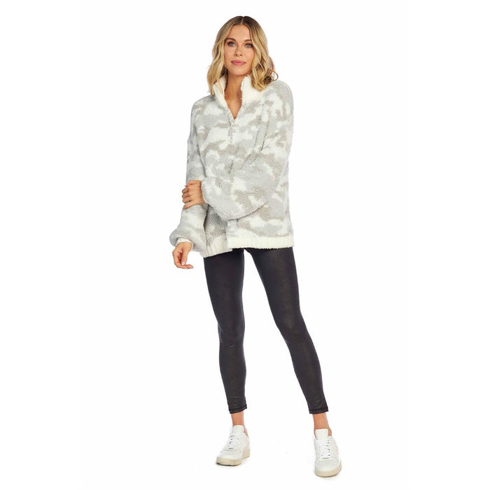 White Camo Penelope Pullover-Outerwear-Lemons and Limes Boutique
