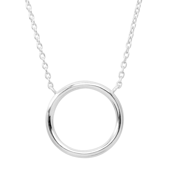 Karma Open Circle Necklace in Sterling Silver Silpada-Lemons and Limes Boutique
