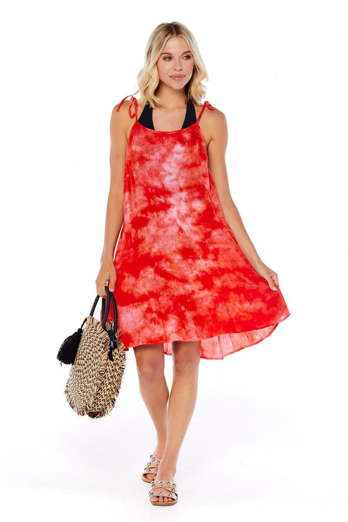 Saren Tie Dye Cover Up in Pink-Lemons and Limes Boutique