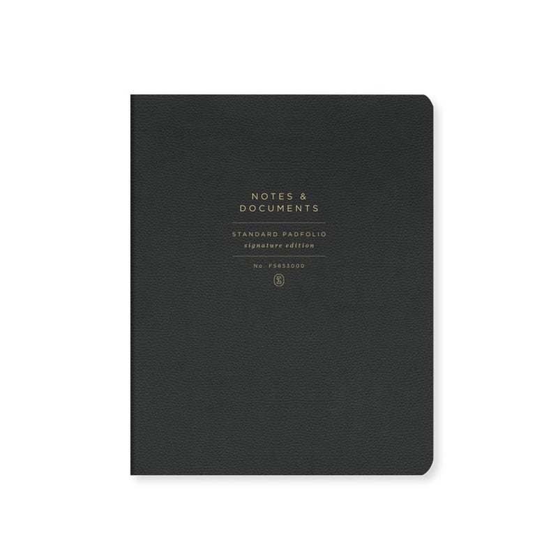 Padfolio in Black-Notebooks-Lemons and Limes Boutique