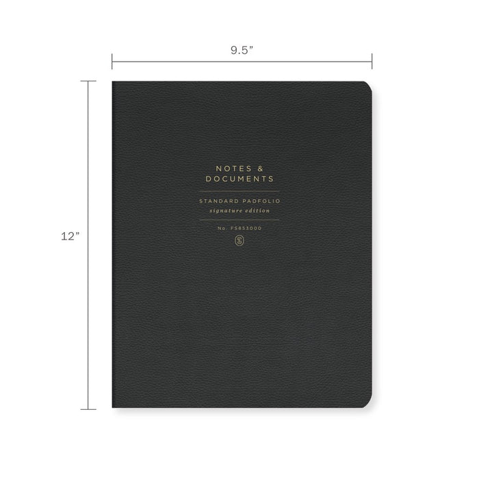 Padfolio in Black-Notebooks-Lemons and Limes Boutique