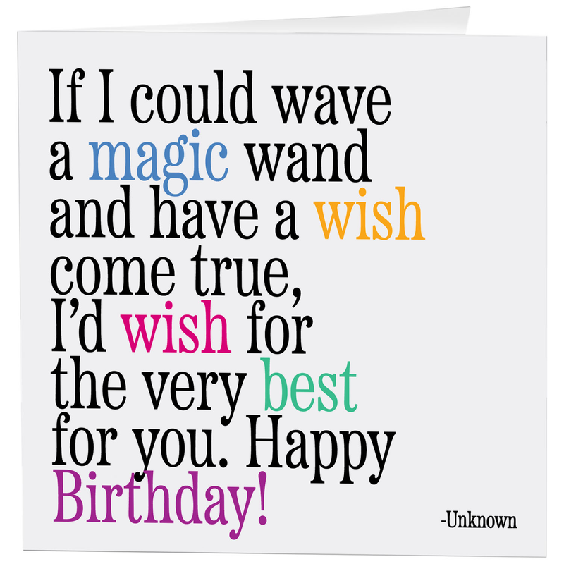 Wave A Magic Wand Birthday Card--Lemons and Limes Boutique