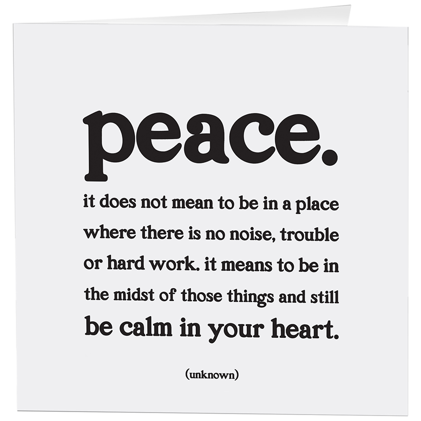 Peace Card-Lemons and Limes Boutique