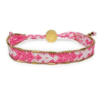 Bali Friendship Bracelet - Pale Pink & White-Lemons and Limes Boutique
