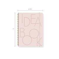 Bold Type Idea Book in Blush-Notebooks-Lemons and Limes Boutique