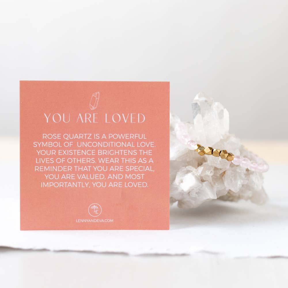 You Are Loved 6mm Gemstone Bracelet-Lemons and Limes Boutique