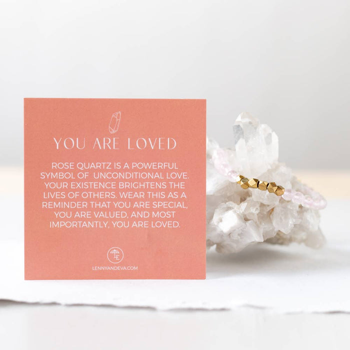 You Are Loved 6mm Gemstone Bracelet-Lemons and Limes Boutique