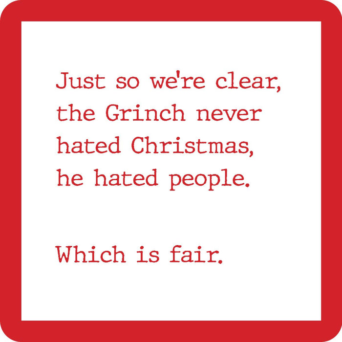 Christmas Grinch Coaster-Lemons and Limes Boutique