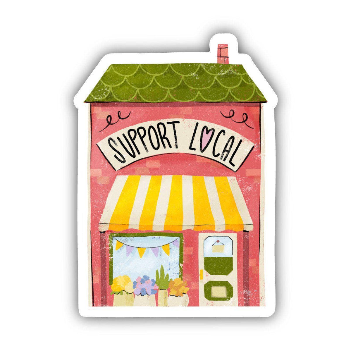 Support Local - Holiday Sticker-Lemons and Limes Boutique
