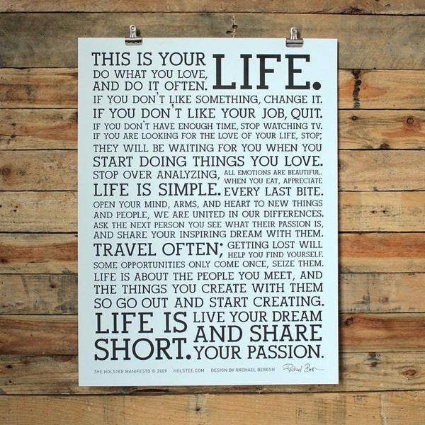 12" x 16" Manifesto Poster--Lemons and Limes Boutique