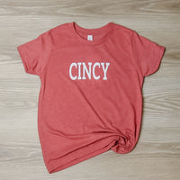 CINCY T-Shirt on Red-YOUTH--Lemons and Limes Boutique