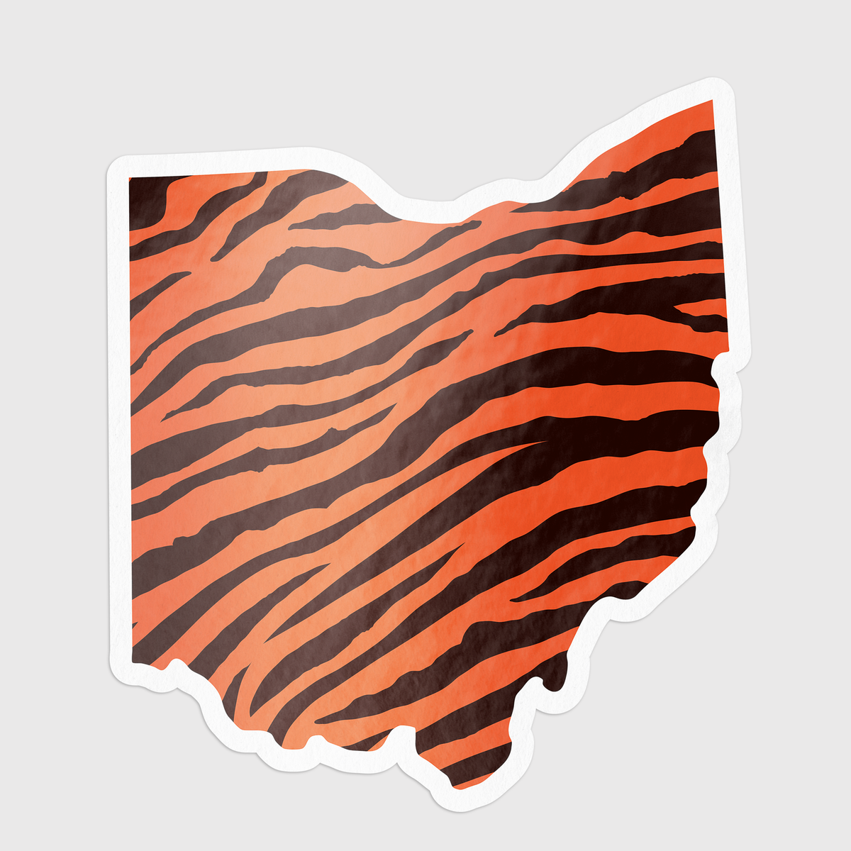 OH Stripe Sticker Cincinnati Ohio OH Sticker-Lemons and Limes Boutique