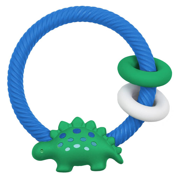 Dino Ritzy Rattle™ Silicone Teether Rattles--Lemons and Limes Boutique