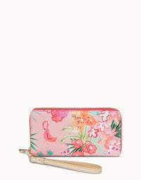 Spartina Retreat Wrist Wallet in Flamingo Floral-Lemons and Limes Boutique