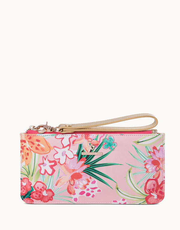 Spartina Flamingo Floral Retreat East West Wristlet-Lemons and Limes Boutique