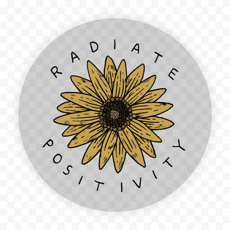 Radiate Positivity Sunflower - Clear--Lemons and Limes Boutique