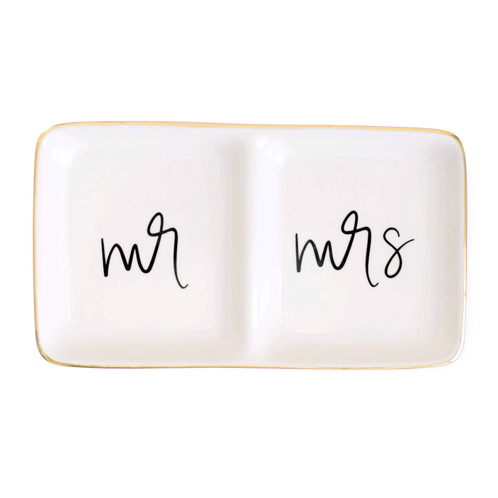 Sweet Water Decor - Mr and Mrs Jewelry Dish-Lemons and Limes Boutique