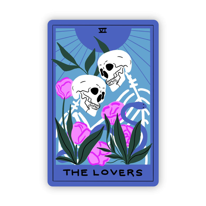 "The Lovers" Tarot Card Sticker--Lemons and Limes Boutique