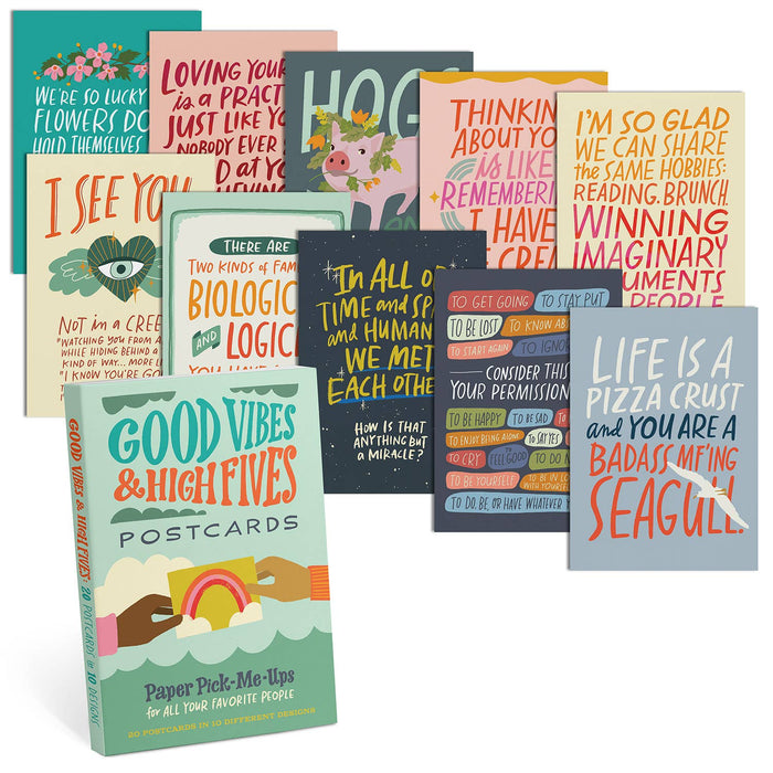 Good Vibes Postcard Book-Lemons and Limes Boutique