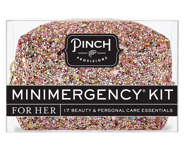 Glitter Bomb Minimergency Kit in Rose Gold Pinch Provisions--Lemons and Limes Boutique