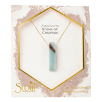 Scout Stone Point Necklace-Amazonite-Lemons and Limes Boutique