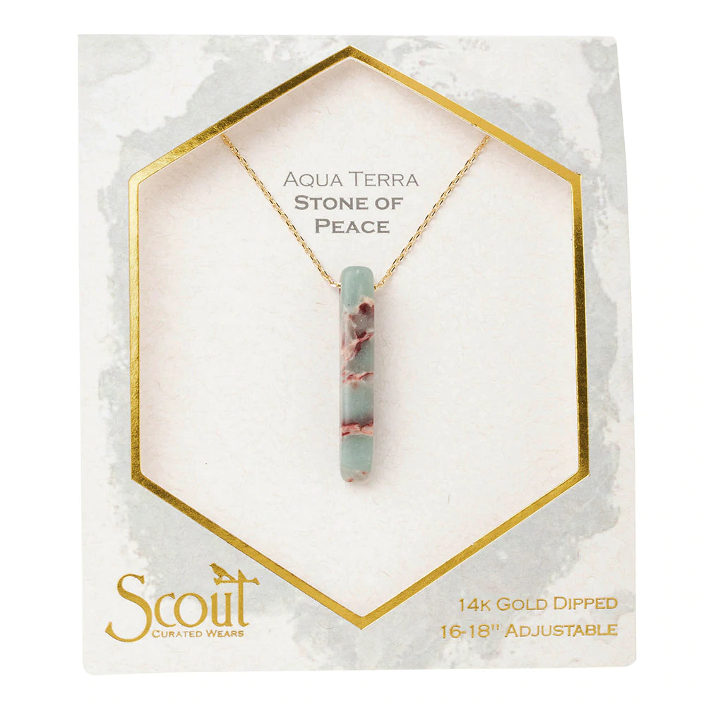 Scout Stone Point Necklace-Aqua Terra-Lemons and Limes Boutique