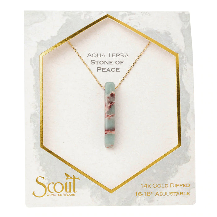 Scout Stone Point Necklace-Aqua Terra-Lemons and Limes Boutique