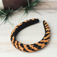 Tiger Stripes Beaded Headband--Lemons and Limes Boutique