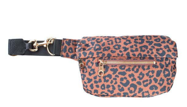 Franny Fanny Pack in Leopard-Handbags-Lemons and Limes Boutique