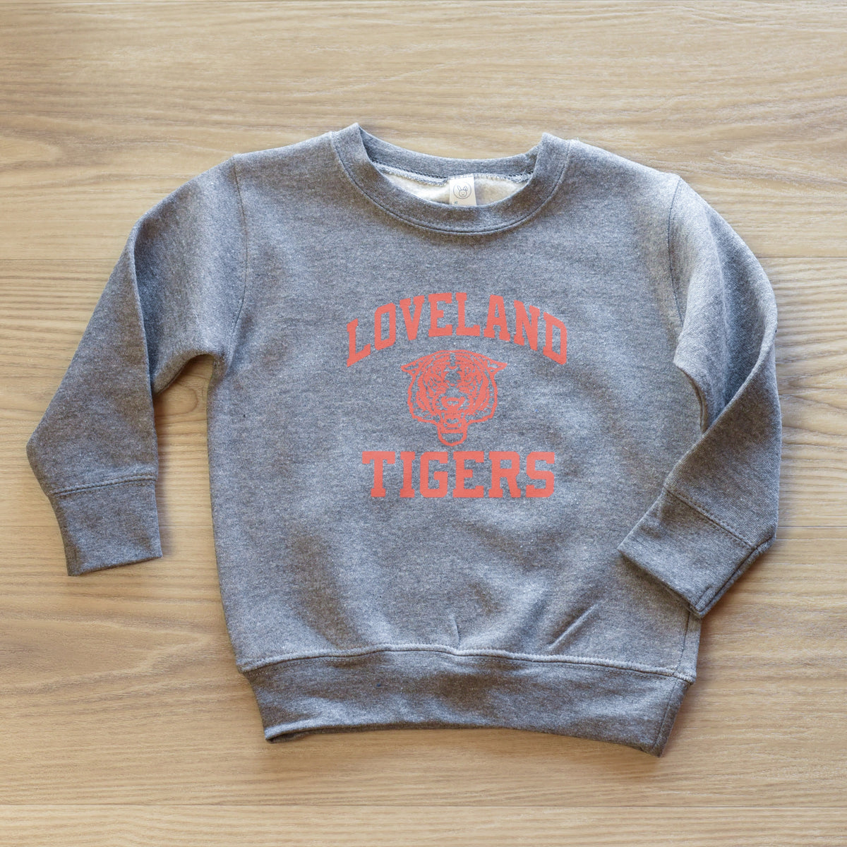 Vintage Loveland Tigers Sweatshirt on Granite Heather-YOUTH-Lemons and Limes Boutique
