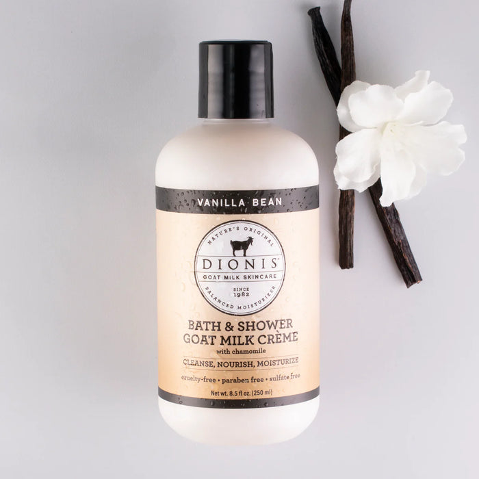 Dionis Goat Milk Bath & Shower Creme in Vanilla Bean-Lemons and Limes Boutique