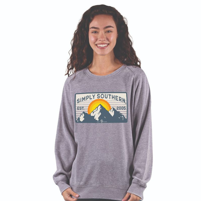 Simply Southern L/S Tee- Mountain-Lemons and Limes Boutique