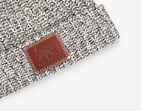 Black Speckled Cuff Beanie by Love Your Melon-Lemons and Limes Boutique